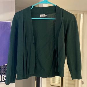 XL green cardigan